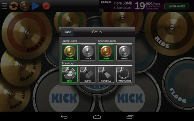 REAL DRUM Electronic Drum Set android App screenshot 0