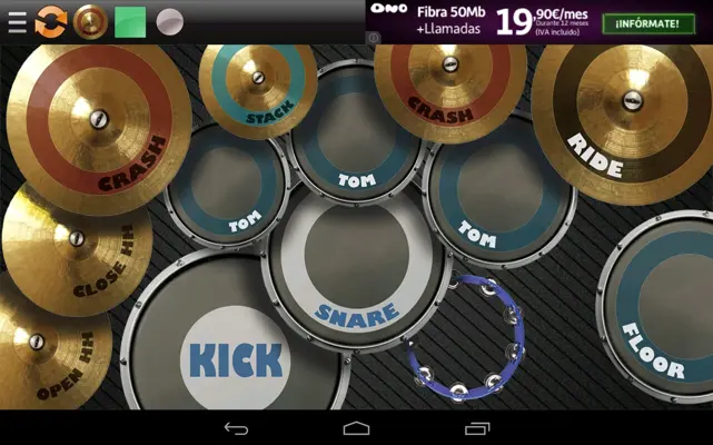 REAL DRUM Electronic Drum Set android App screenshot 1