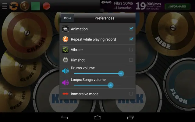 REAL DRUM Electronic Drum Set android App screenshot 3