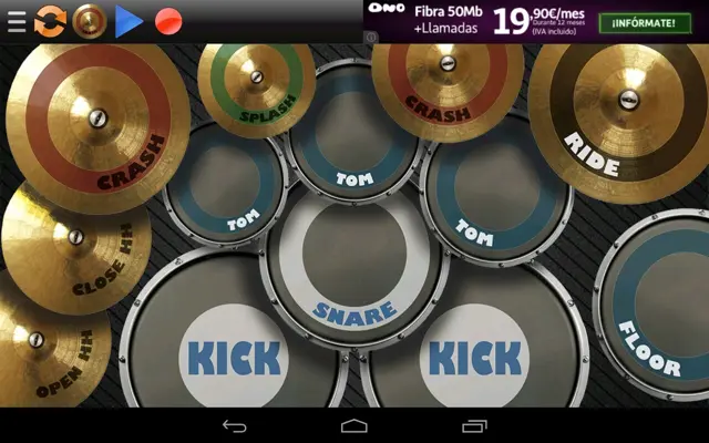 REAL DRUM Electronic Drum Set android App screenshot 5